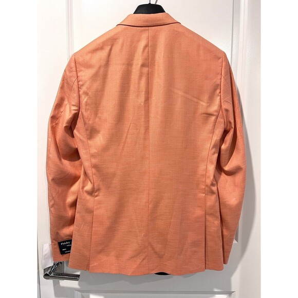 Paisley & Gray Men’s Slim Fit Grosvenor Peak Tuxedo Jacket Blazer Orange 42R - Picture 13 of 15